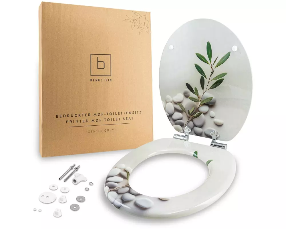 Benkstein Toilettensitz MDF, Hellgrau