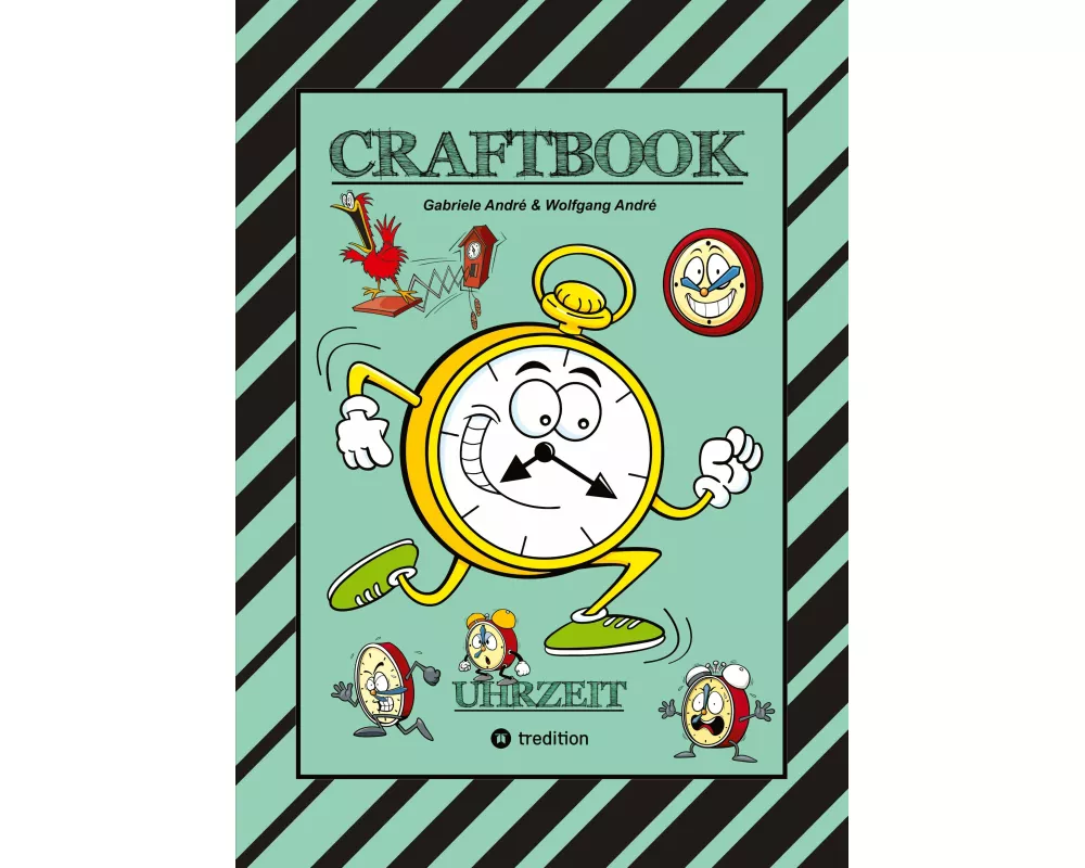 Craftbook - Uhrzeit Lernen - Bastelvorlage Lernuhr - Domino Uhrzeitspiel - Ausmalmotive - Uhren - Rtsel - Bilder