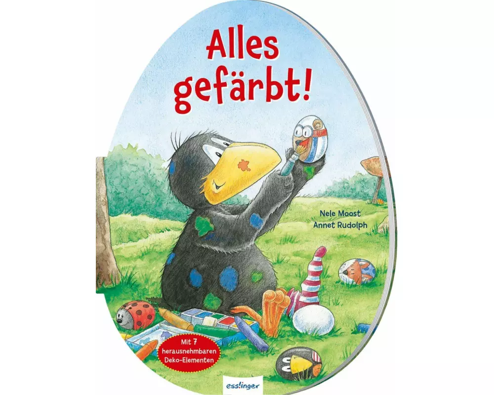 Der kleine Rabe Socke: Alles gefärbt! Konturgestanzt