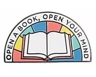 Open a Book, Open Your Mind Enamel Pin
