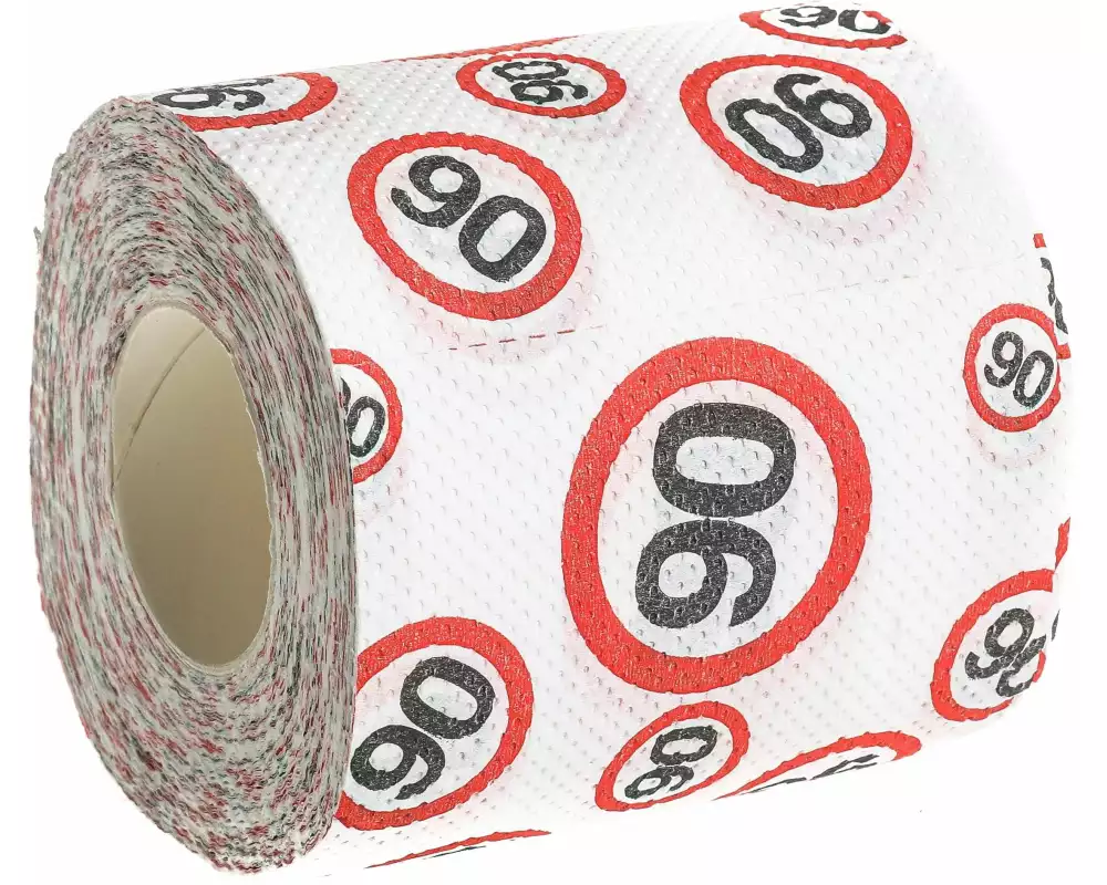 Trendcompany Scherzartikel WC Papier 90. Geburtstag