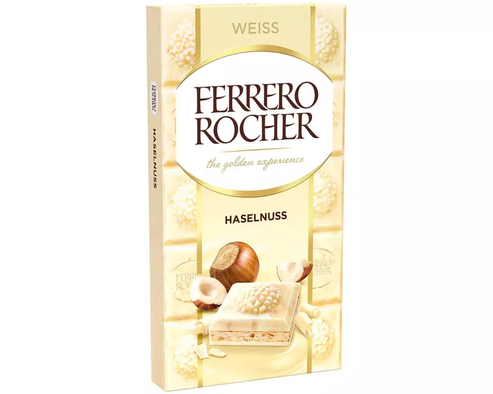 Ferrero Int. Tafelschokolade Weiss Haselnuss 90 g