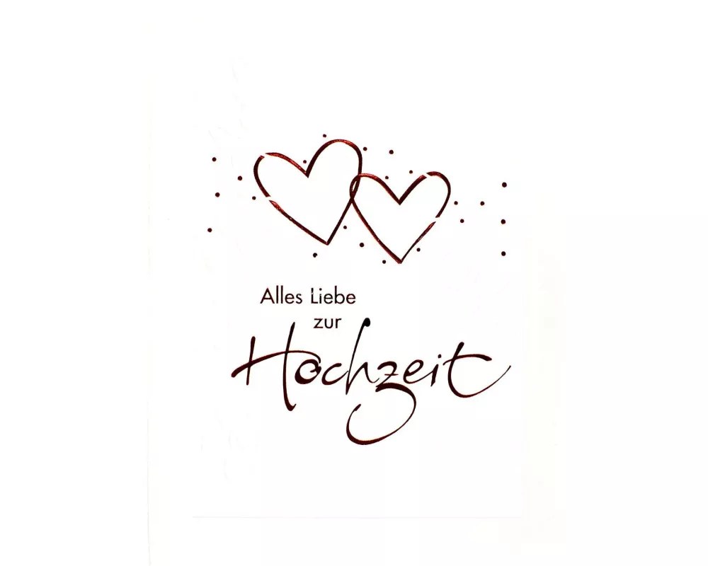 ABC Hochzeitskarte Herz A5