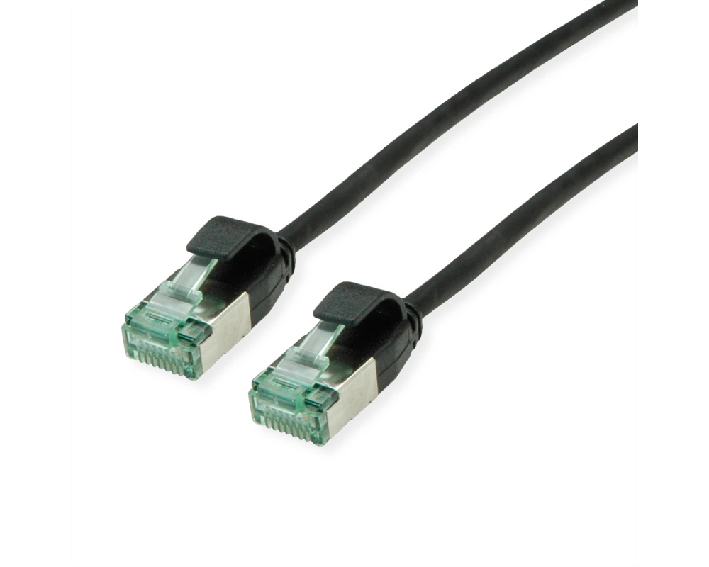 ROLINE RM U/FTP DataCenter Patchkabel Cat.6A (Class EA), slim, schwarz, 3 m