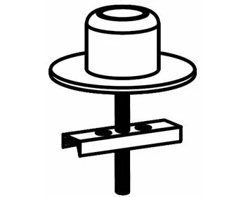 ERGOTRON grommet mount base, DS100, black