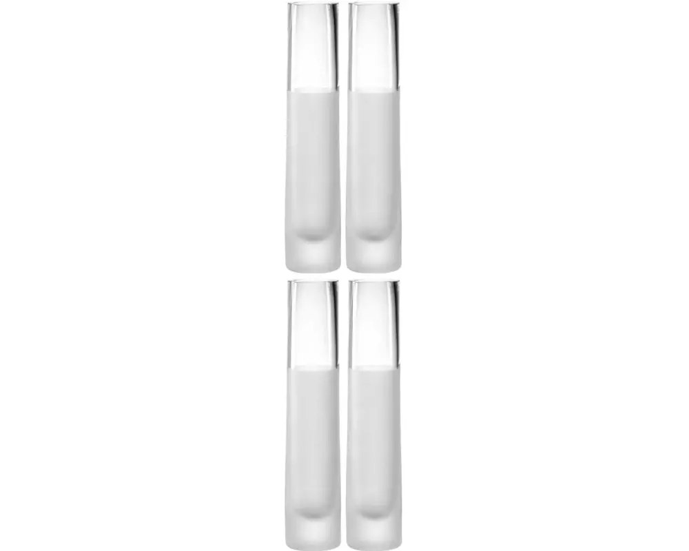 Leonardo Vase Novara 30 cm 4 Stück, Transparent/Weiss