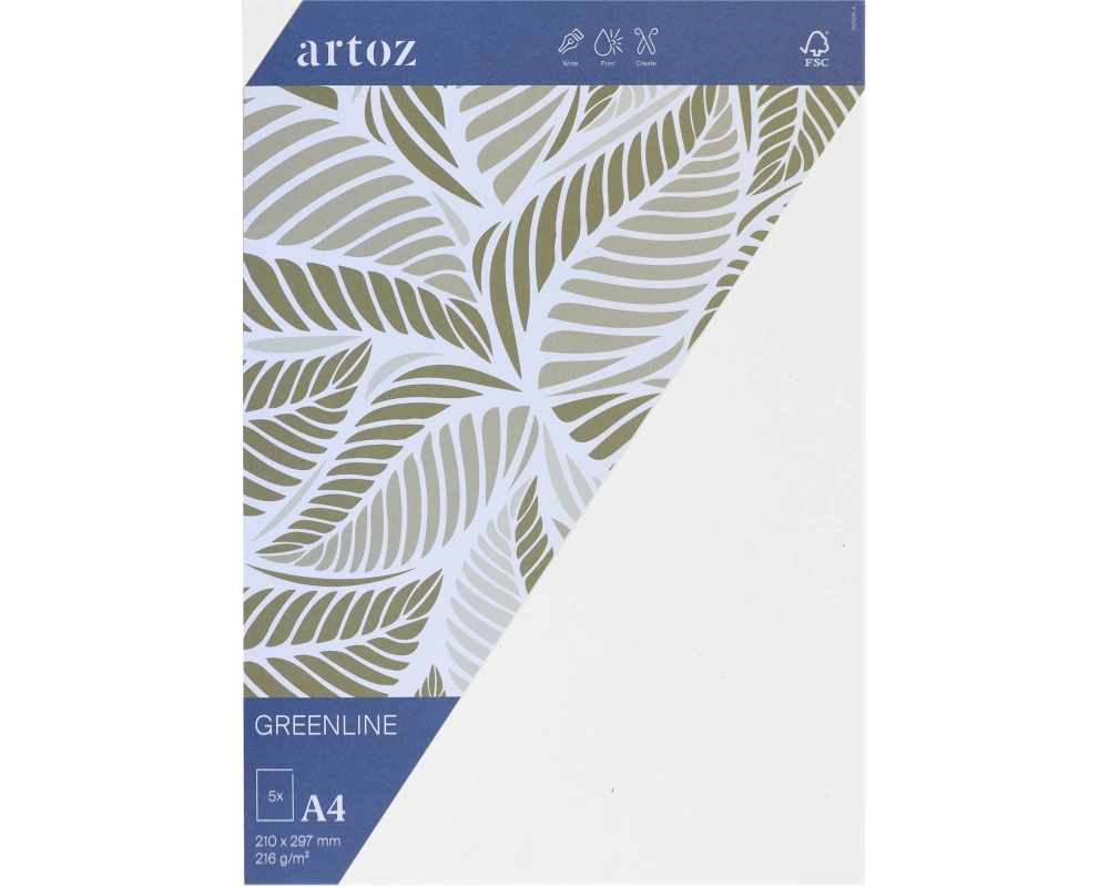 ARTOZ Karten 1001 A4 19269614-211 216g, birch 5 Blatt
