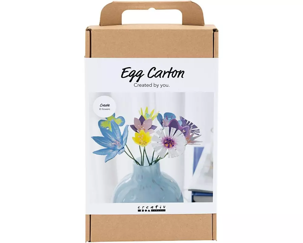 Creativ Company Bastelset Eierkarton Pastellfarben