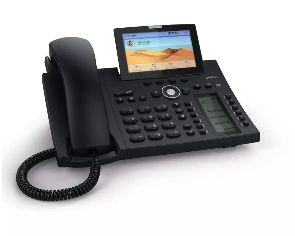 snom Tischtelefon D385 Schwarz