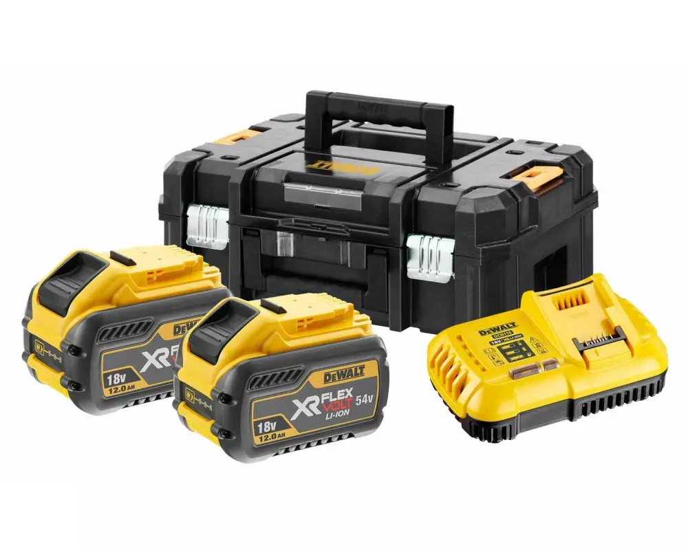 DEWALT Starter-Set XR Ladegerät und 2x 54 V 12 Ah Akku