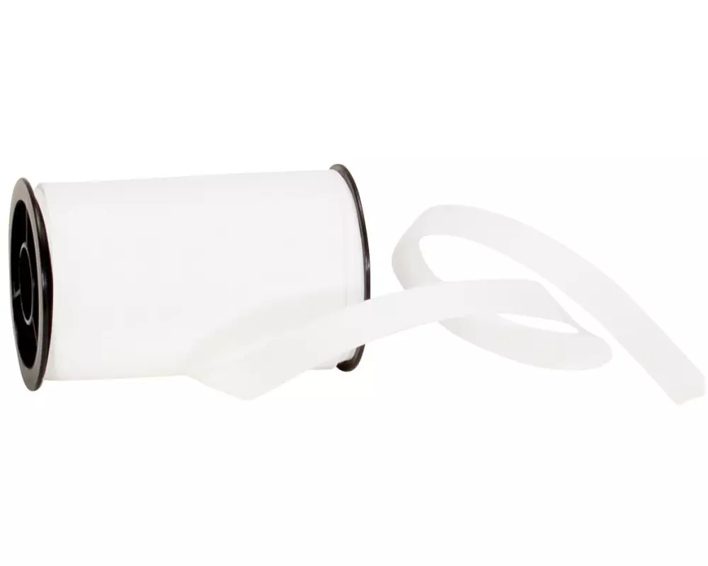 Spyk Geschenkband Poly Matt 10 mm x 20 m, Weiss