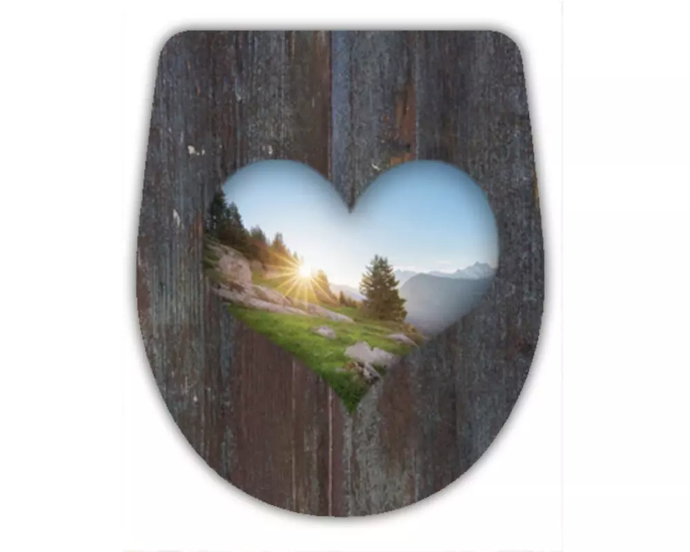 diaqua Toilettensitz Arles Heart Mehrfarbig