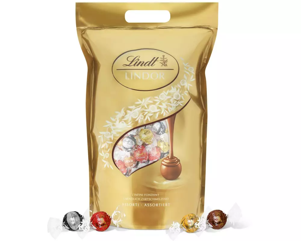 Lindt Schokoladen-Pralinen Lindor Kugeln Assortiert 2000 g