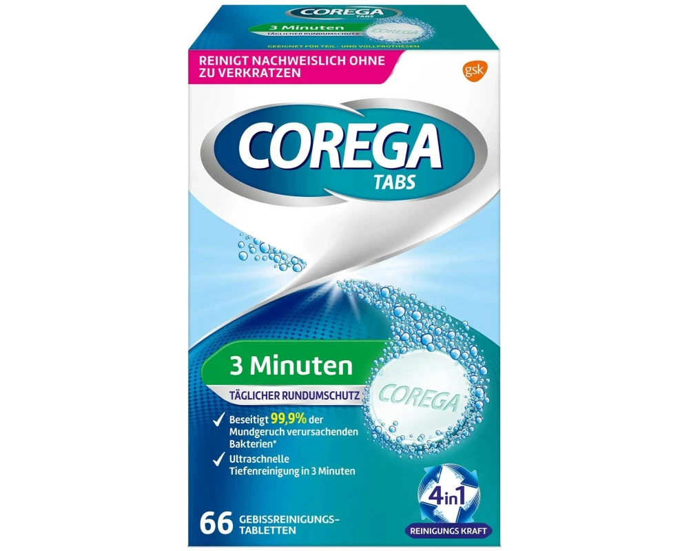 Corega Reinigungstabs Rapid 66 Stück