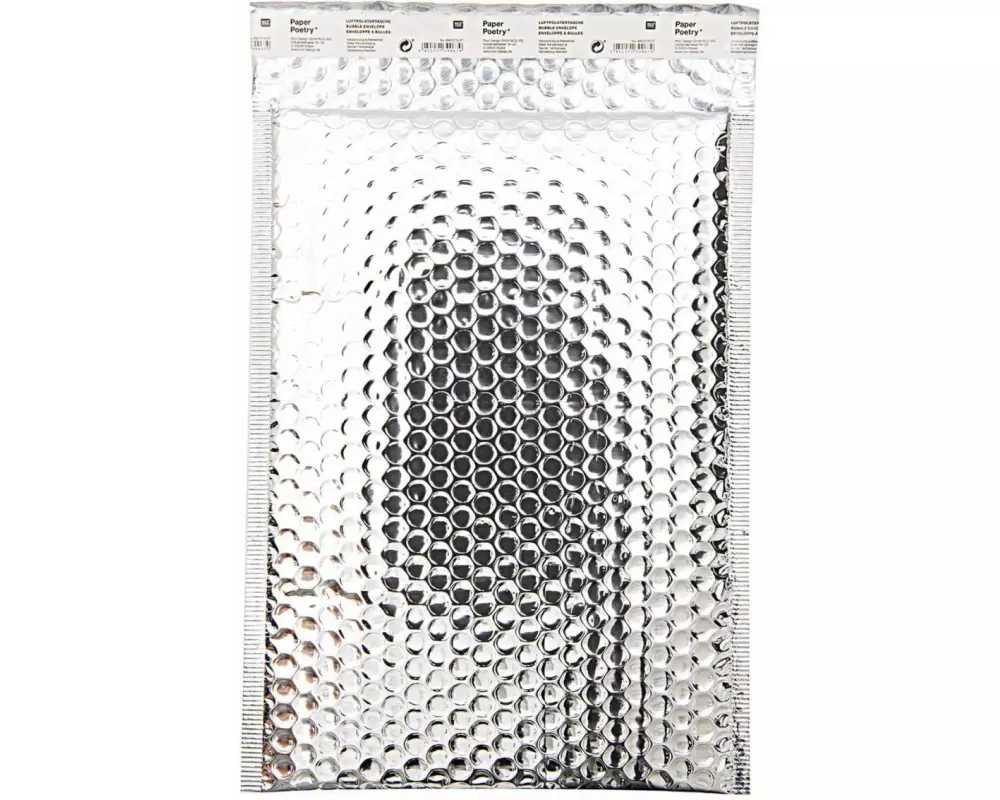 Rico Design Versandtasche DIN C4 Silber, 1 Stück