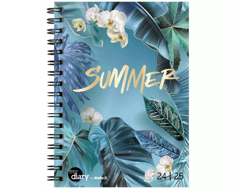 Biella Schüleragenda Mydiary Summer 24/25 FSC, 3½T/1S, 12 x 16.5 cm