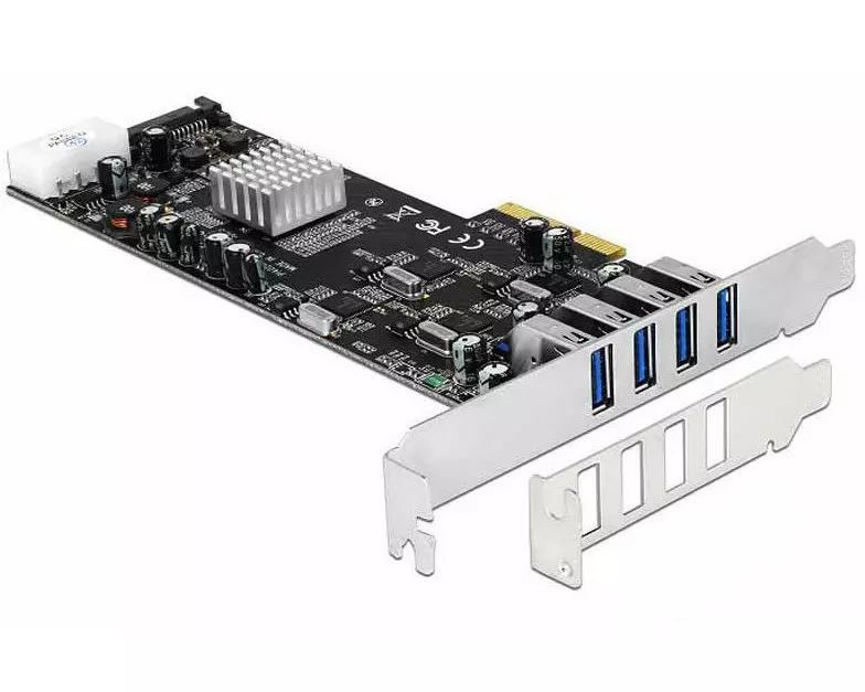 Delock PCI-Express-Karte USB 3.0 Typ-A - 4x Quad Channel