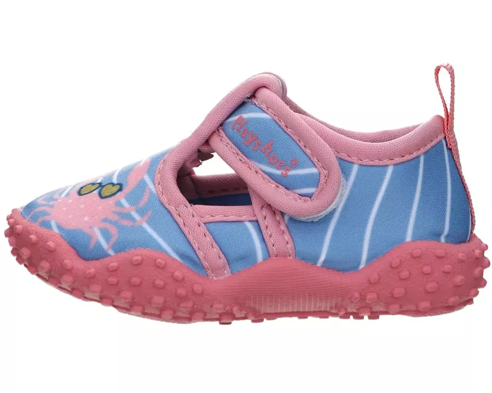 Playshoes Badeschuhe Krebs Blau/Pink Gr. 24-25