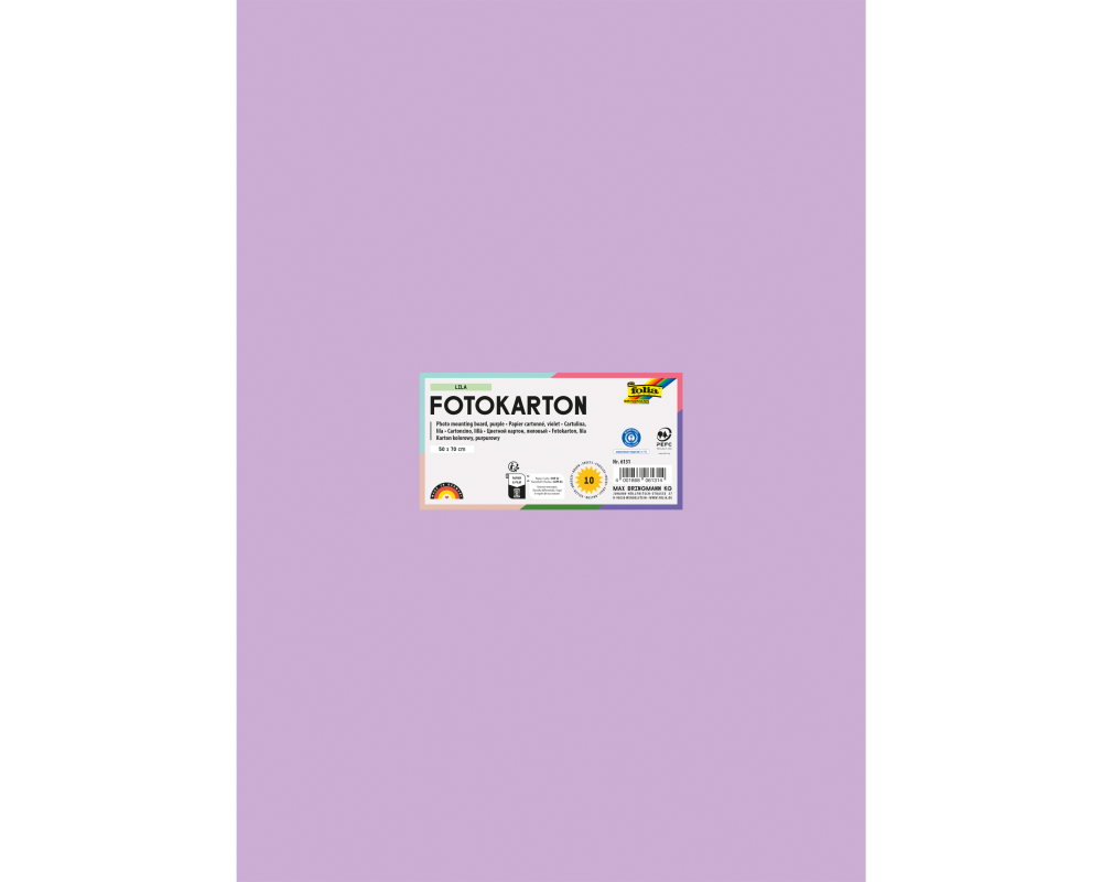 FOLIA Fotokarton 50x70cm 6131 300g, lila