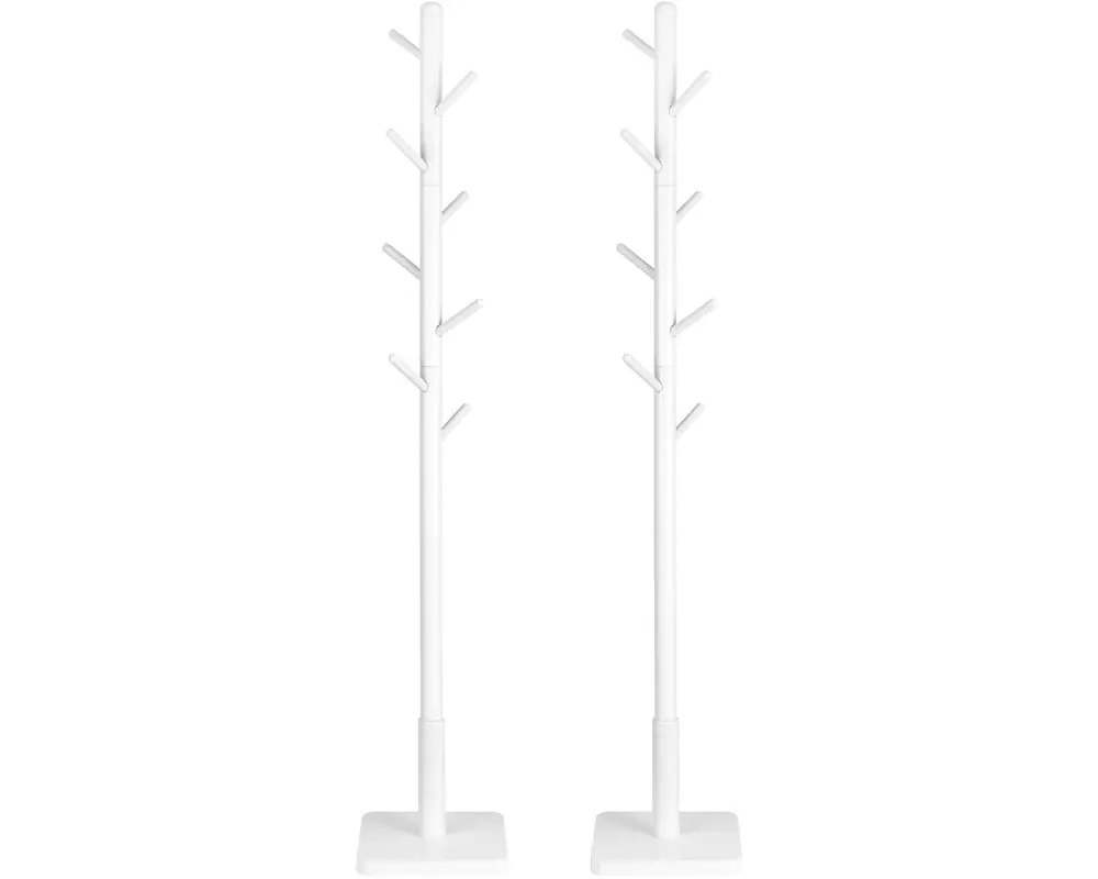 VASAGLE Garderobenständer 175 cm, Weiss