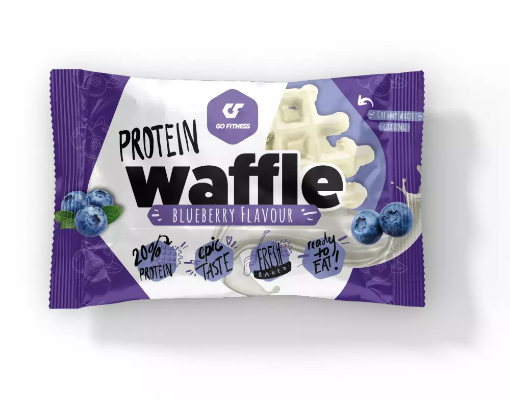 Go Fitness Riegel Nutrition Protein Waffle Blueberry 1 x 50g