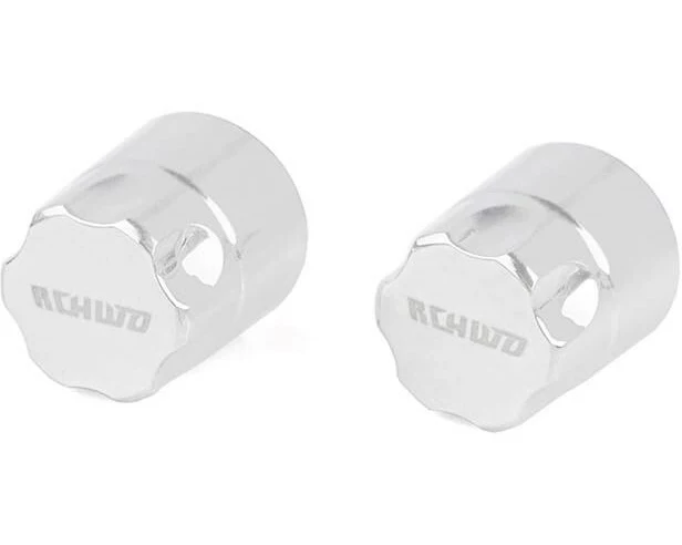 RC4WD Radmuttern M4 Rally Locking Hub Chrom, 2 Stück, 1:10