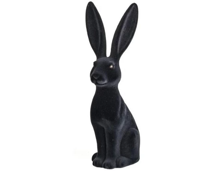 CHALET Aufsteller Hase Vincent S 10 x 15 x 30 cm, Schwarz