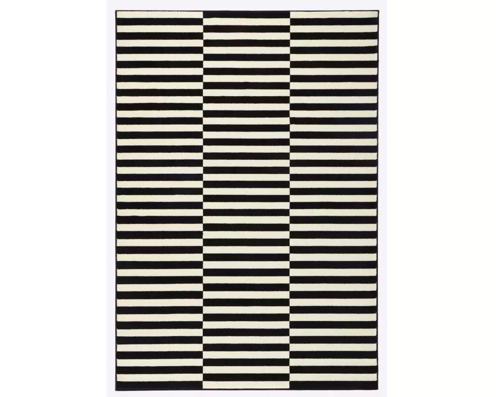 Hanse Home Teppich Panel 160 cm x 230 cm, Crème/Schwarz
