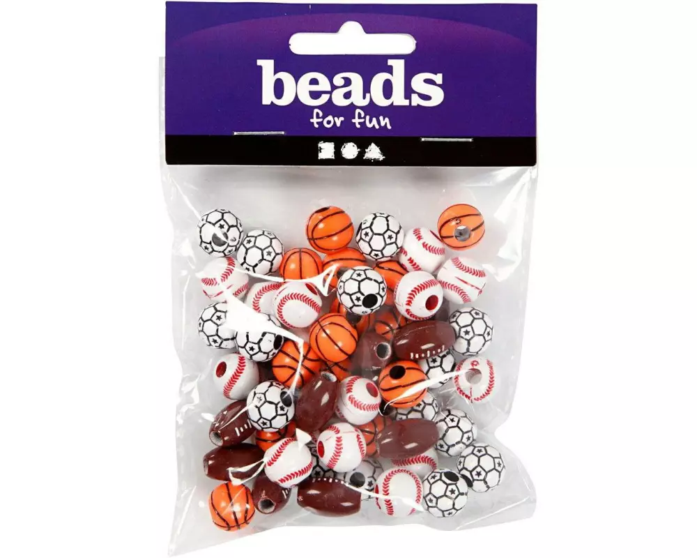 Creativ Company Kunststoffperlen 11 mm - 15 mm Mehrfarbig