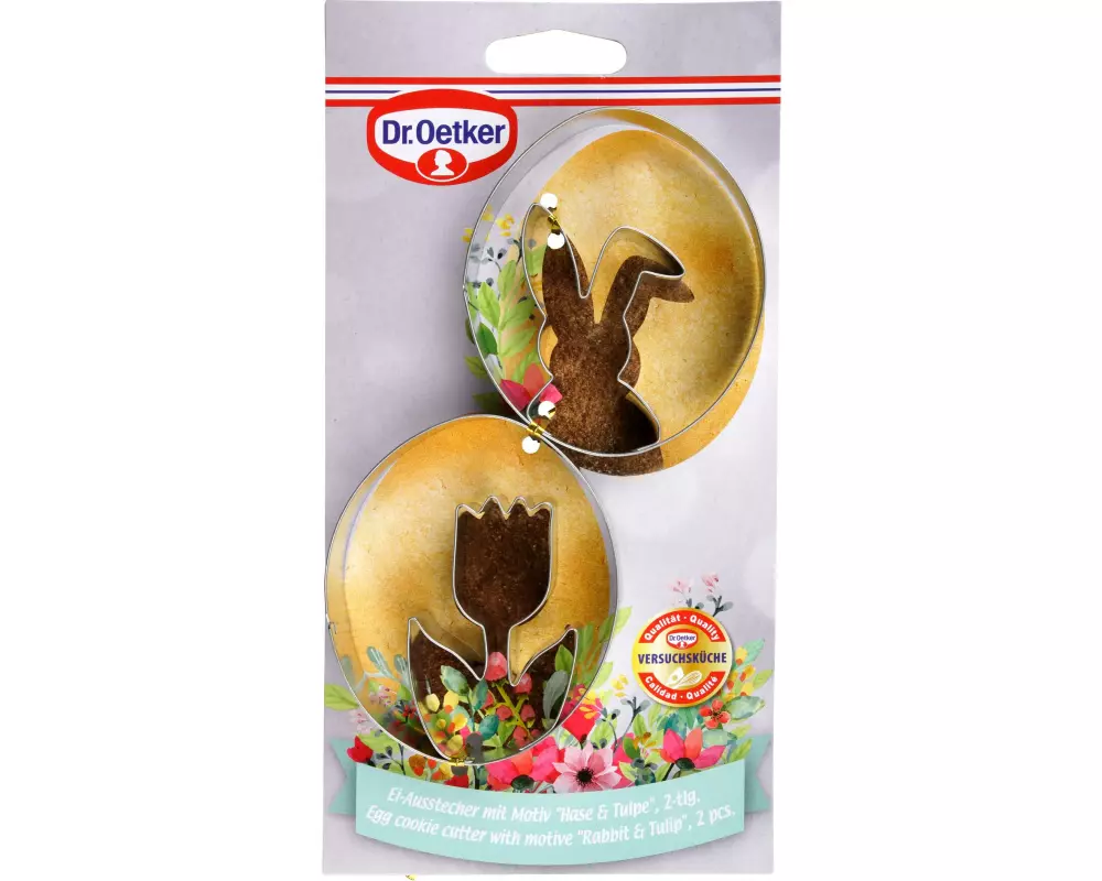 Dr.Oetker Ausstecher Hase undTulpe 2er-Set
