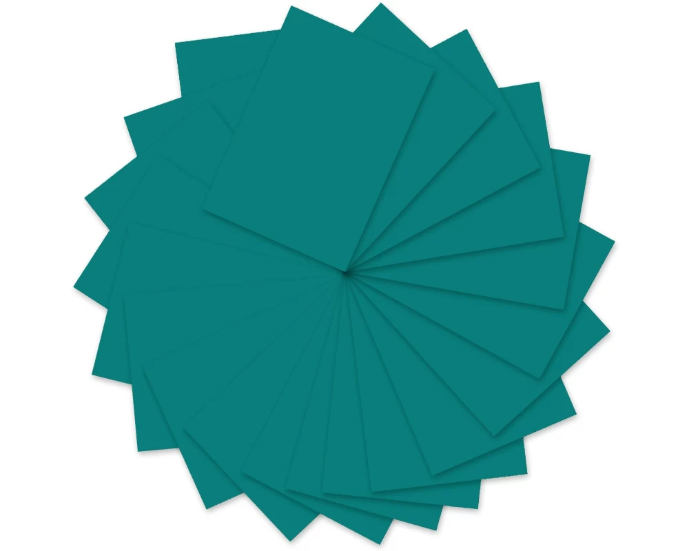 URSUS Tonzeichenpapier A4, 130 g/m², 100 Blatt, Petrol