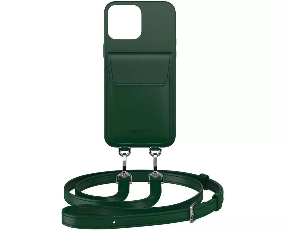 Urbany's Necklace Case Handekette+ iPhone 16 Pro Racing Green