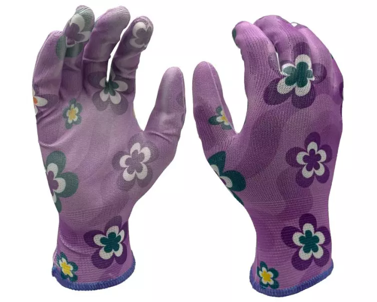 FTM Gartenhandschuh Polyester, 9/L, Mehrfarbig, 12 Stück