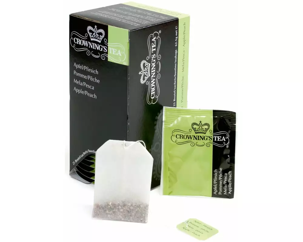 Crowning’s Tea Teebeutel Apfel/Pfirsich 25 Stück