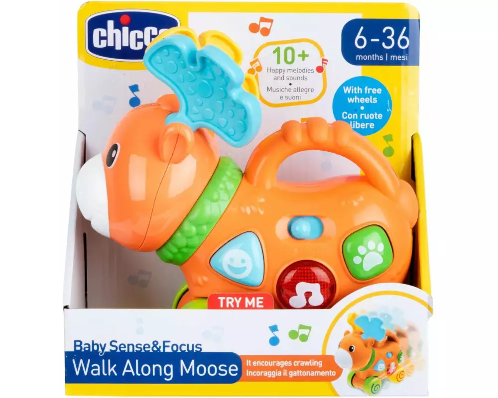 Chicco Beschäftigungsspielzeug Elektronischer Elch 17 x 8.5 x 17 cm