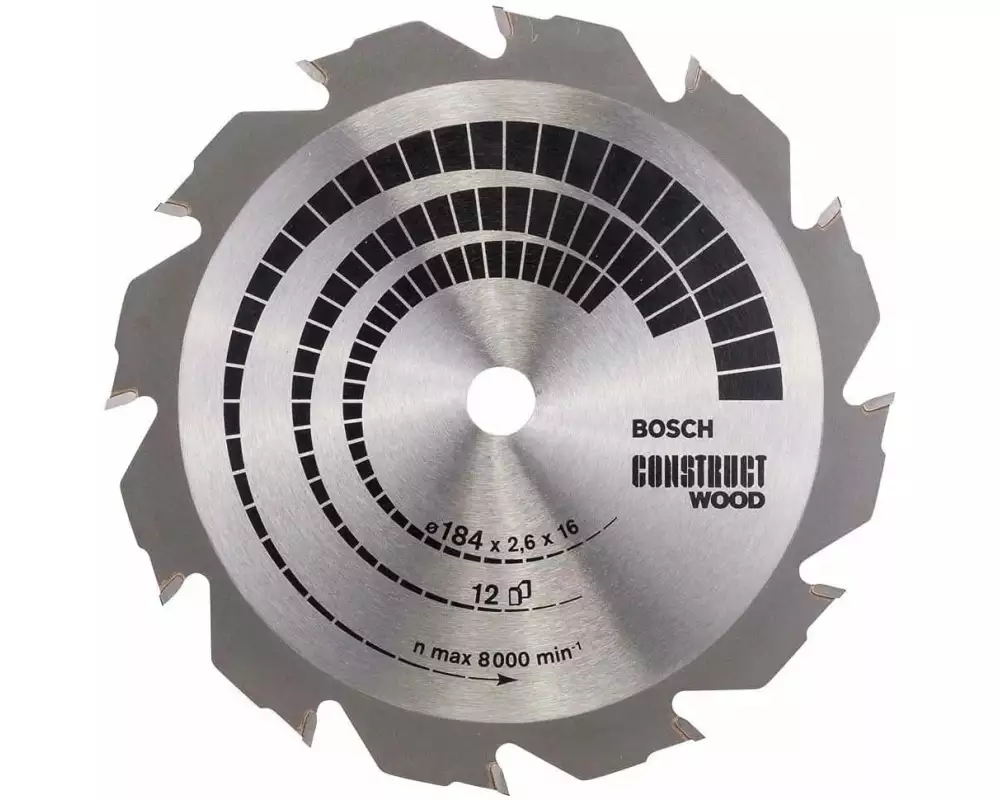 Bosch Professional Sägeblatt 184 x 2.6 x 16 mm, T12, 1 Stück