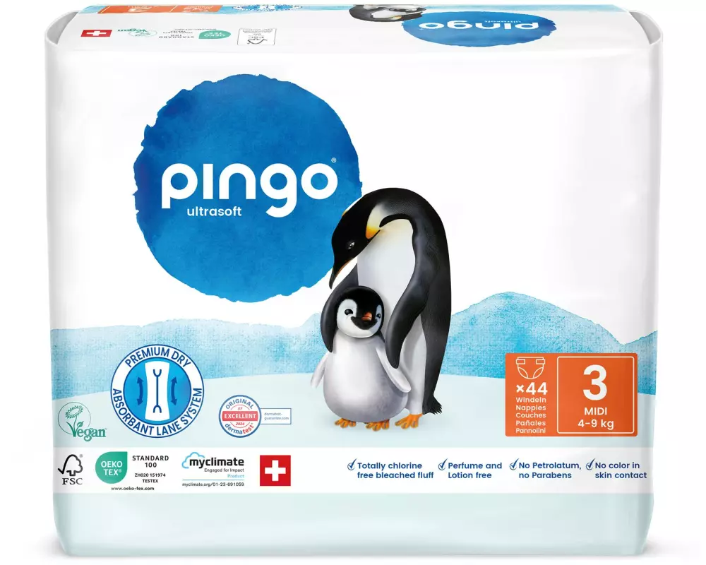 Pingo Ökowindeln Grösse 3, Midi