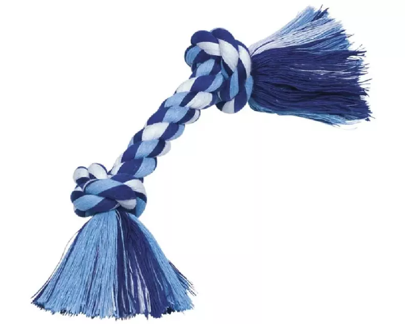 Nobby Hunde-Spielzeug Knotenseil, Blauweiss