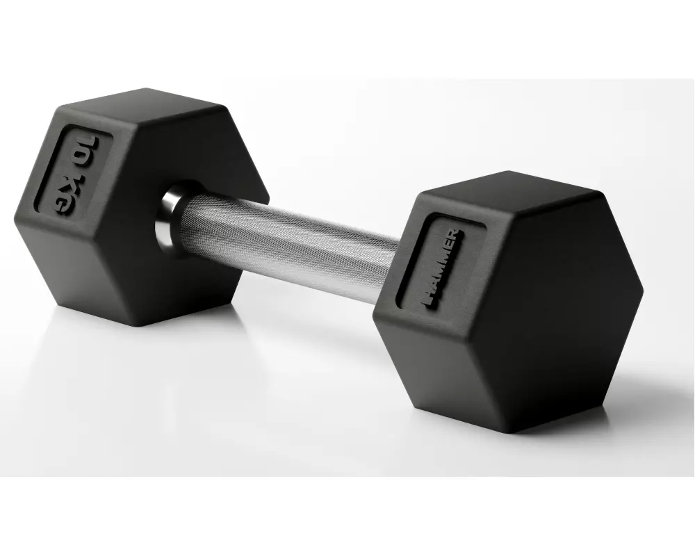 HAMMER Kurzhantel Hexagon PRO 1 x 10 kg