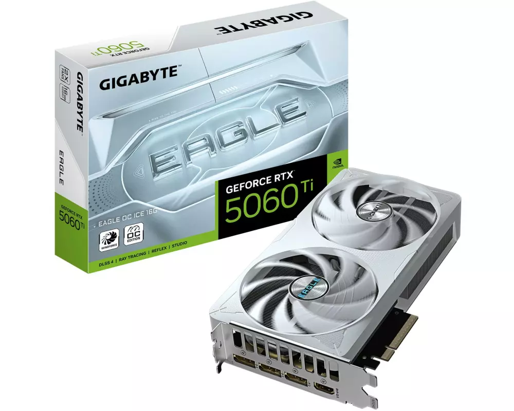 Gigabyte Grafikkarte GeForce RTX 5060 Ti EAGLE OC ICE 16G