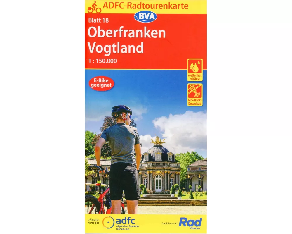 BVA ADFC Radtourenkarte Oberfranken /Vogtland 1:150.000