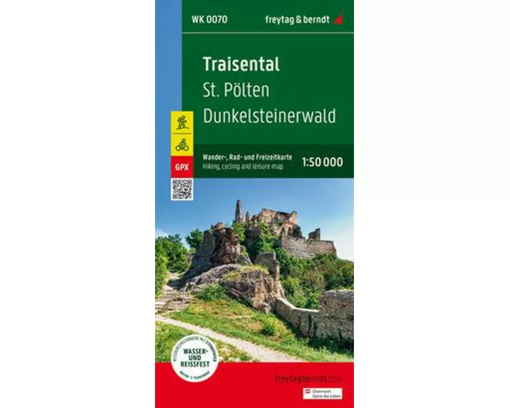 freytag & berndt Wanderkarte WK 0070 Traisental, St. Pölten - Dunkelsteinerwald 1:50.000