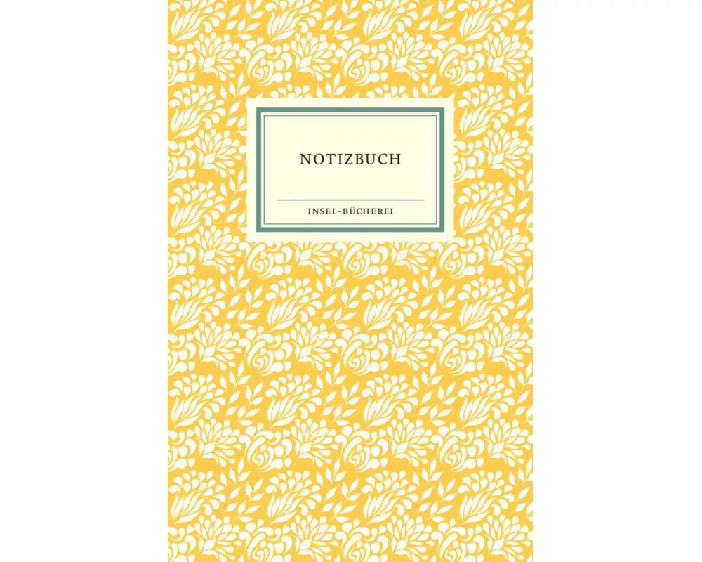 Notizbuch Insel-Bücherei »Blumendekor sonnengelb«