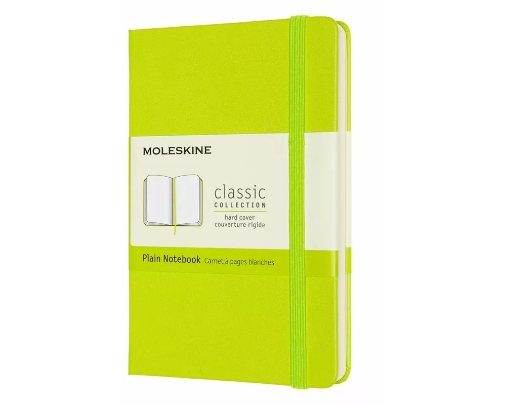 Moleskine Notizbuch Pocket/A6, Blanko, Fester Einband, Limetten Grün