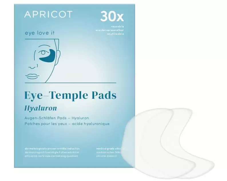 Apricot Augen-Schläfen Pads mit Hyaluron 2 Stück, wiederverwendbar