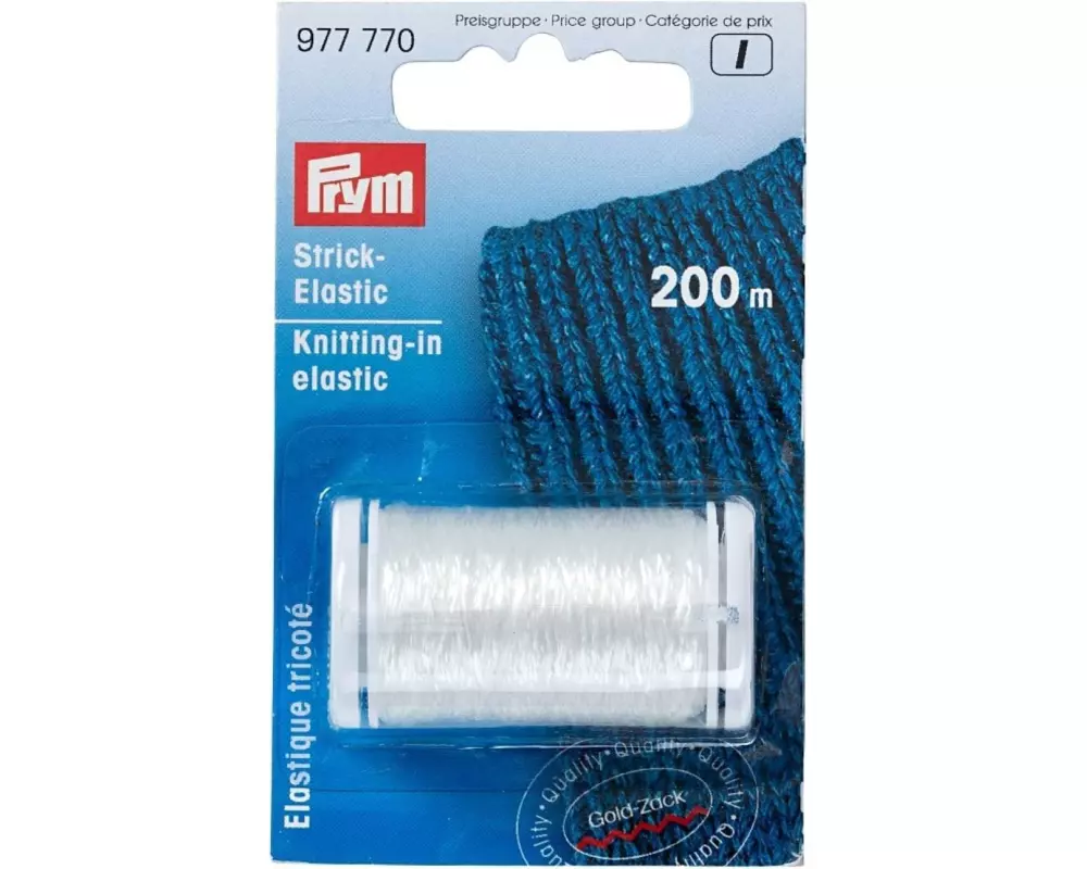 Prym Elastikfaden Strick, 200 m, Transparent
