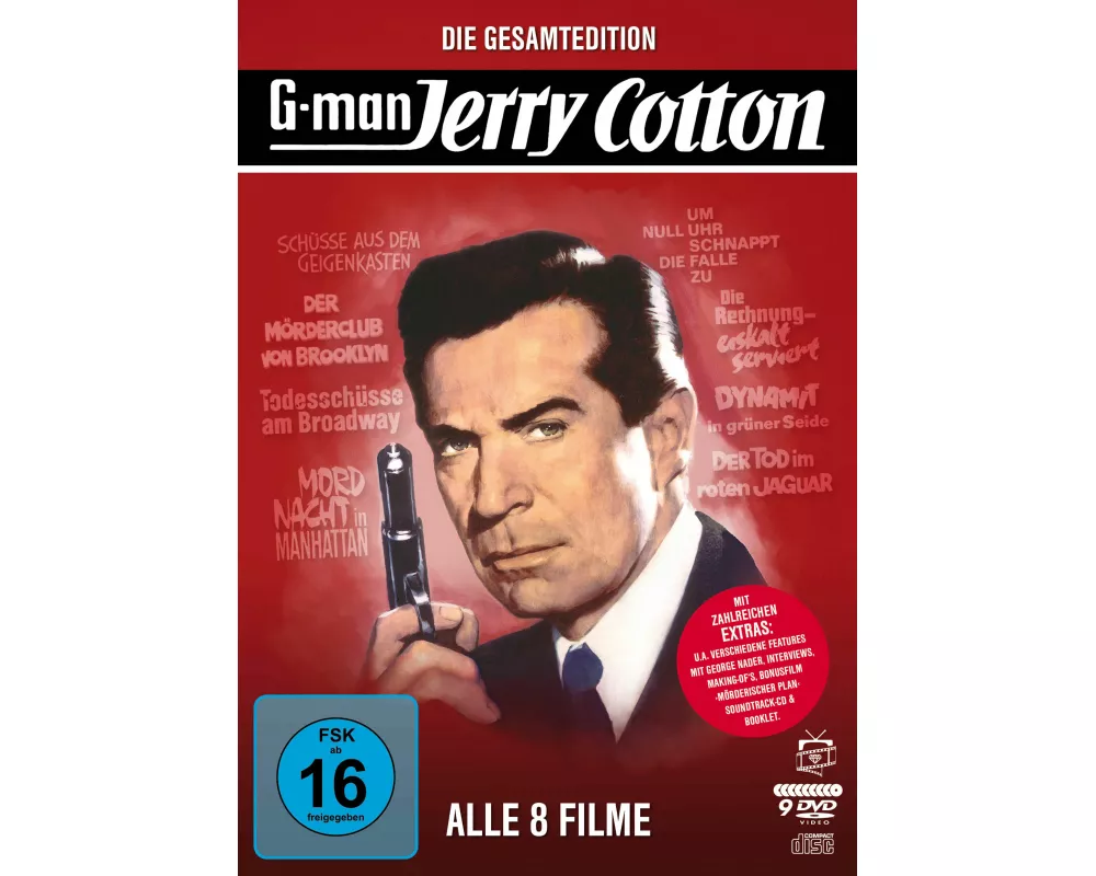 Jerry Cotton - Die Gesamtedition: Alle 8 Filme (8 DVDs)