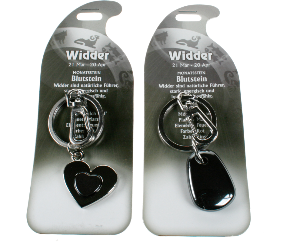 ROOST Schlüsselanhänger Widder G261 Blutstein 2 Motive ass.