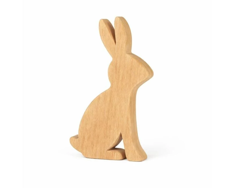 CHALET Aufsteller Hase Hugo M 31 x 2 x 19 cm, Nature