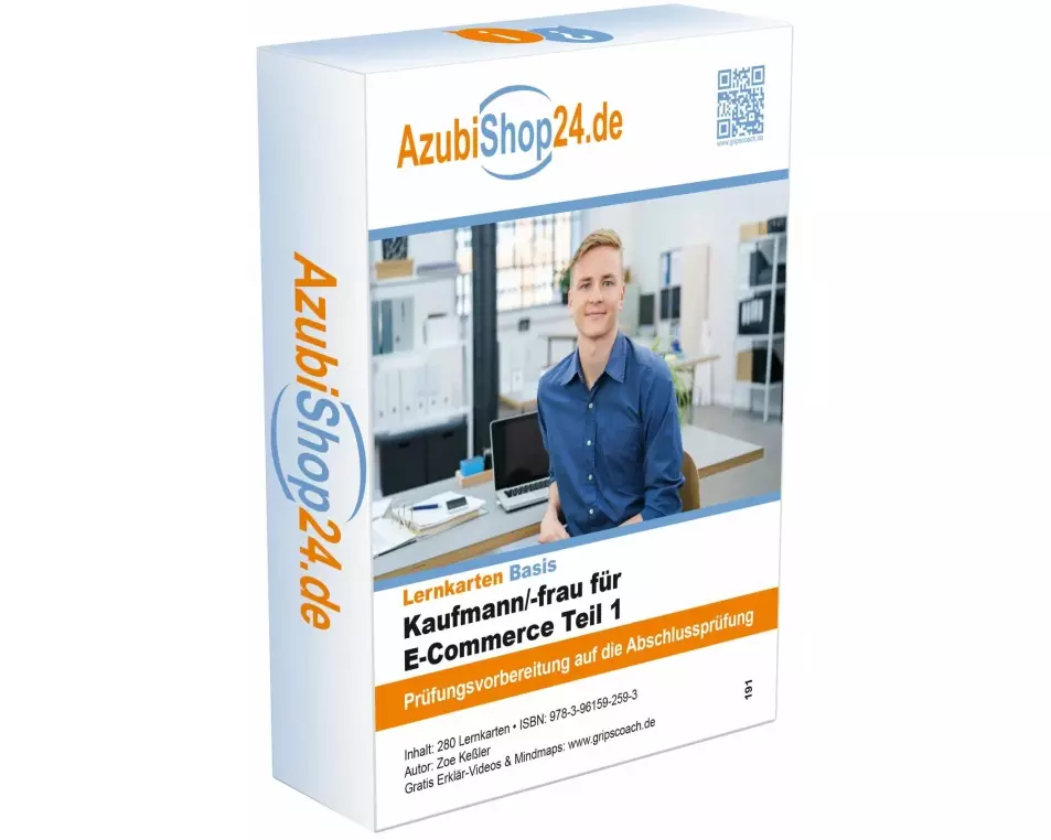 AzubiShop24.de Basis-Lernkarten Kaufmann/-frau für E-Commerce Teil 1